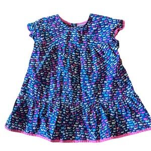 Vineyard Vines for Target Whale Print Flutter Sleeve Ruffle Hem Dress 2T